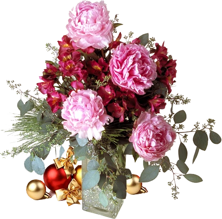 flower of the month club peonies arrangement